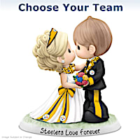 NFL Porcelain Wedding Couple Figurine: Choose Your Team