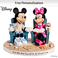 Disney Beach Figurine Personalized With 2 Names In "Sand"