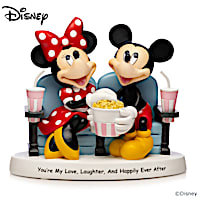 Disney Mickey Mouse And Minnie Mouse Movie Night Figurine