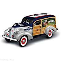 Cruising To Victory Patriots Woody Wagon Sculpture
