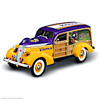 Cruising To Victory Minnesota Vikings Woody Wagon Sculpture