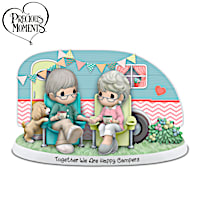 Precious Moments Happy Campers Couple Porcelain Figurine
