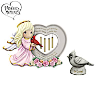 Precious Moments Remembrance Wind Chime And Figurine Set