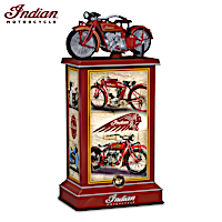 Indian Motorcycle Illuminated Tribute Tower Sculpture