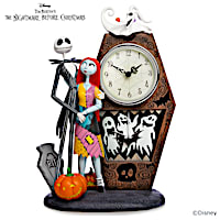 The Nightmare Before Christmas "Love Never Dies" Table Clock