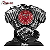 Indian Motorcycle 120th Anniversary V-Twin Clock