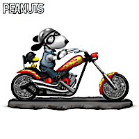 PEANUTS "Snoopy's Stallion Of Steel" Motorcycle Figurine