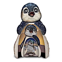 Dive Into Life Nesting Penguins Figurine Set