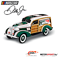 Dale Jr. Mountain Dew Woody Wagon Sculpture