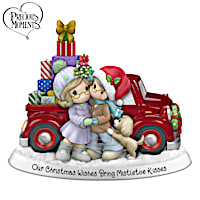 Our Christmas Wishes Bring Mistletoe Kisses Figurine