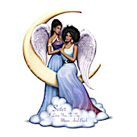 Keith Mallett Crescent Moon Sister Angel Figurine