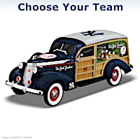 1:18-Scale MLB 1937 Woody Wagon Sculpture: Choose Your Team