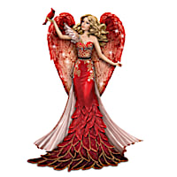 Nene Thomas "Wings Of Peace" Angel And Cardinal Figurine