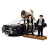 1974 Dodge Monaco Bluesmobile Diecast Car And Figurine Set