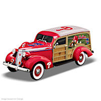 Philadelphia Phillies 1937 Woody Wagon Sculpture