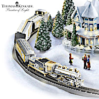 Thomas Kinkade Silver Anniversary Express Lighted Train Set