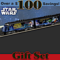 STAR WARS HO-Scale Glow-In-The-Dark Electric Train Set