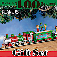 HO-Scale "PEANUTS" Illuminated Electric Christmas Train Set