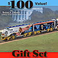 Barack Obama "Movement For Change" Illuminated Train Set
