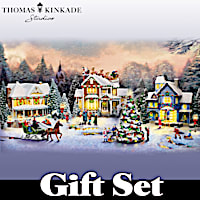 Thomas Kinkade Sounds Of The Season Village Set