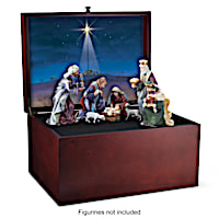 "Glory To The Newborn King" Nativity Wooden Keepsake Box