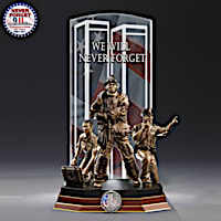 "Heroes Of 9/11" Illuminated Commemorative Sculpture