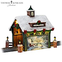 Thomas Kinkade Studios Christmas Bridge Train Accessory