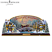 Thomas Kinkade Studios Spirit Of Christmas Sculpture