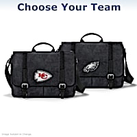 NFL Washed Canvas Men's Messenger Bag: Choose Any NFL Team
