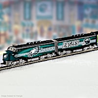 Philadelphia Eagles Train Collection With Lighted Locomotive