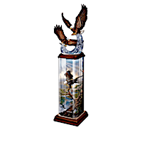 Ted Blaylock Eagle Art Lighted Tabletop Sculpture