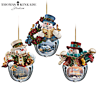 Thomas Kinkade "Snow-Bell Holidays" Ornament Collection