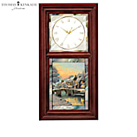 Thomas Kinkade Lighted Stained-Glass Clock Collection