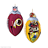 NFL-Licensed Washington Redskins Jingle Bell Ornaments