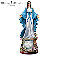 Thomas Kinkade Blessed Mary Illuminated Sculpture Collection
