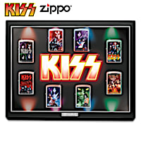 KISS&#153; Zippo&reg; Lighter Collection With Display