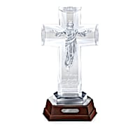 "Illuminations Of The Lord" Glass Cross Sculpture Collection