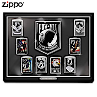 POW MIA Zippo® Collection With Illuminated Display Case