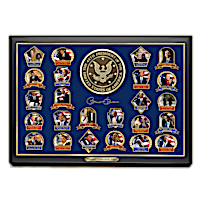 Presidential Legacy Barack Obama Pin Collection With Display