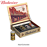 "Evolution Of The Budweiser Can" Collection With Display