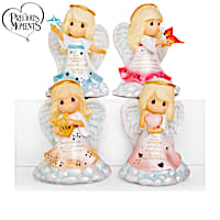 Precious Moments "Light Of Love" Angel Figurines With Lights