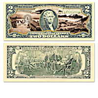 World War II Battles $2 Bills Collection With Display Box