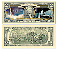 U.S. Space Race $2 Bills Collection With Display Box