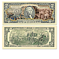 Genuine U.S. $2 Bills Honoring American History Milestones