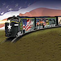 HO-Scale "U.S. Army Express" Illuminated Train Collection
