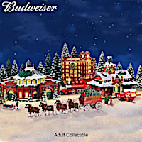 Budweiser Illuminated Holiday Village Collection