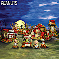 PEANUTS Lighted Halloween Village Collection With Figurines