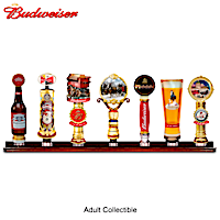 Budweiser Vintage-Style Sculpted Tap Handles With Display