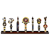 USMC Vintage-Style Sculpted Tap Handles With Display