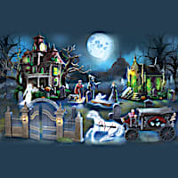 Haunted Dreadfield Cemetery Village Collection With Lights